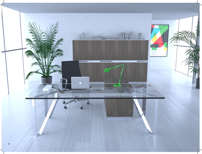 玻璃臺面班臺|玻璃辦公桌|壹品歐迪 玻璃臺面班臺|玻璃辦公桌|壹品歐迪